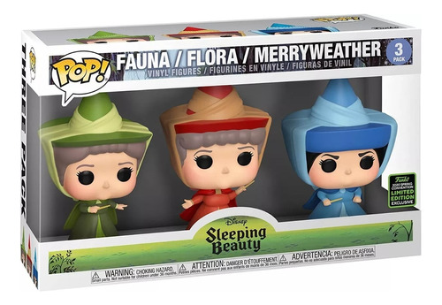 Pop! Sleeping Beauty: Fauna, Flora, Merryweather Eccc 2020