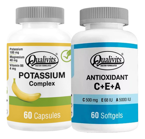 Potasio Complex + Antioxidante Vitamina C, E, A - Qualivits