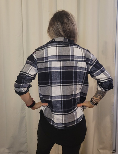 Camisaco Largo Leñadoras Cuadrillé - Mujer