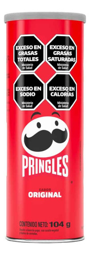 Pack X 6 Papas Pringles Original X 104 Grs