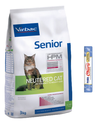 Alimento Virbac Senior Neutered & Entire Cat 3kg Ms