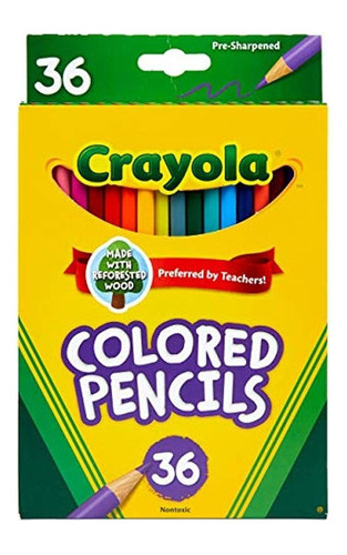Crayola Coloreo Los Lapices Preafinados Largos (grandes Para