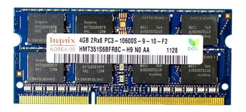Memoria Ram Hynix 4gb Pc3-10600s So Dimm Hmt351s6bfr8c-h9