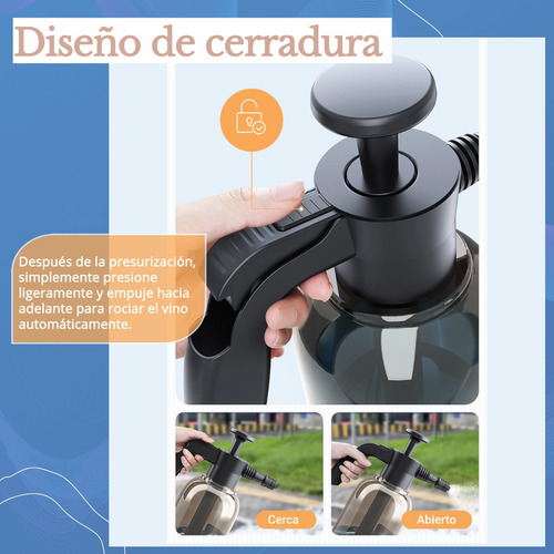 Pulverizador De Espuma Con Bomba De Lavado Manual De 2l