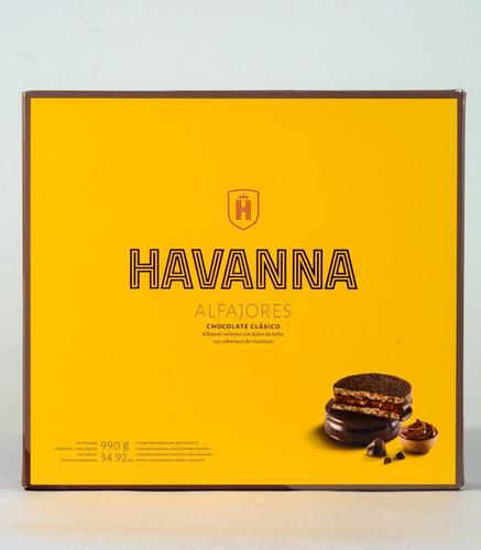 Alfajores Havanna Chocolate Por 18 Unidades