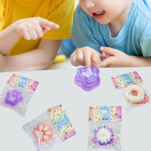 2 Piezas Taba Squishy Cat Paw Donut Squeeze Toys