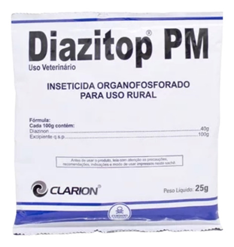 Diazitop Pm- Inseticida Uso Rural - 25g- Vetoquinol