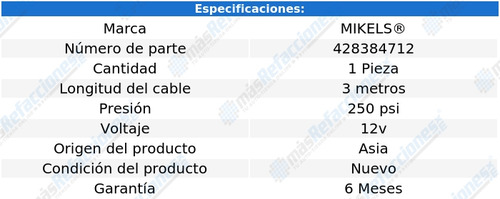 Compresor Aire 12v Circular 250psi Manómetro Mikels