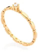 Comprar Anel Solitário Folheado Ouro 18k Cu002F Zircônia Rommanel 513351