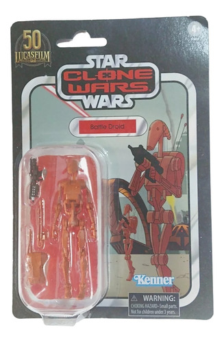 Battle Droid Animado The Clone Wars Vintage Collection 
