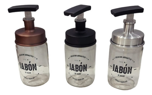 Dispenser Jabon Liquido Baño Vidrio Pico Resina Resistente