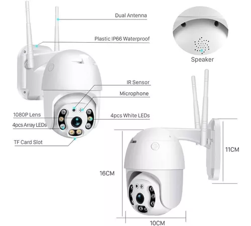 Cámara Exterior para Seguridad Wifi Vigilancia - S/.179 - NikoStore Perú