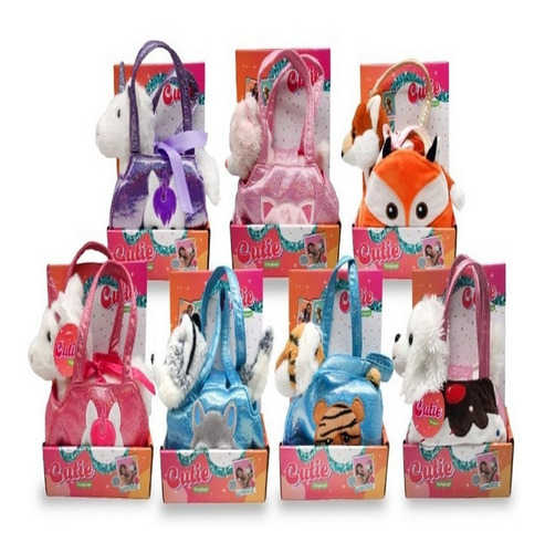 Imagen 6 de 8 de Peluche Animalito En Cartera Coleccion Cutie Jlt Iksur Ikpel