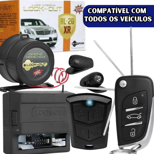 Alarme Automotivo Universal AL-20XR TXC Chave Canivete Premium