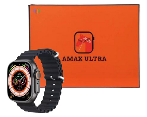 Imagem 1 de 8 de Amax Ultra Smartwatch + 1 Pulseira Brinde (preto)