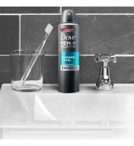 Kit 3 Desod Aerossol Dove Men Care Cuidado Total 150ml