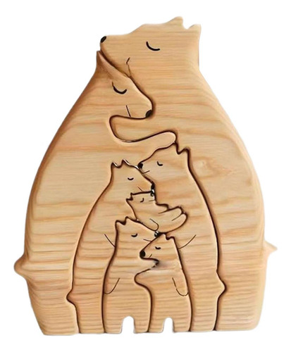 Juego De Rompecabezas De Arte Familiar De De Madera,