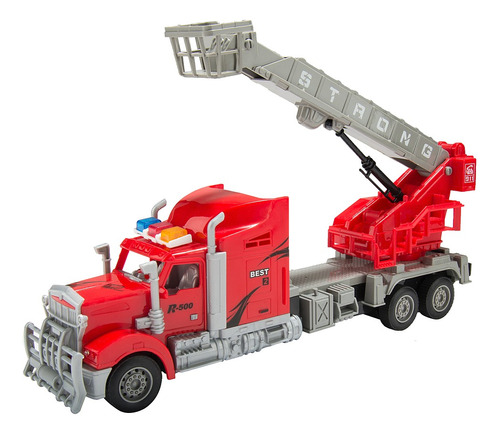 Camión De Construcción Teledirigido Red Hobby Con Motor 1:18