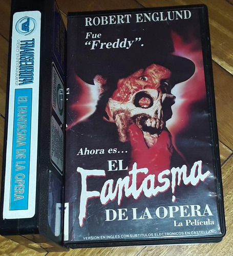 El Fantasma De La Opera Vhs Robert Englund Freddy Krugger (Usado)