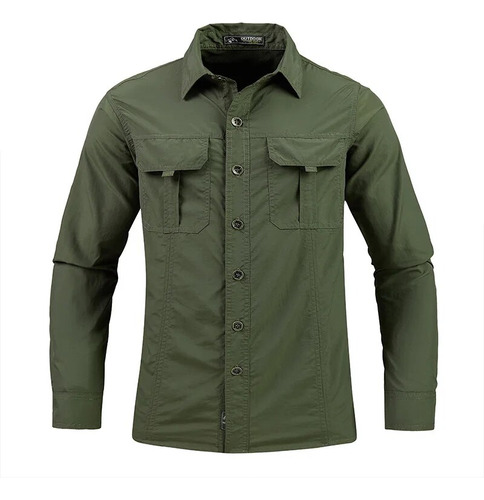 Camisas Tácticas Hiking Work Us Para Hombre, Camisas De Mang