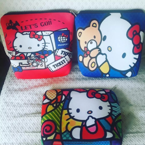 Portacosmeticos Hello Kitty, Kuromi Y My Melody Divinos 