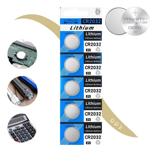 Pila Cr2032 X5u Lithium 3v Balanza Calculadora Control