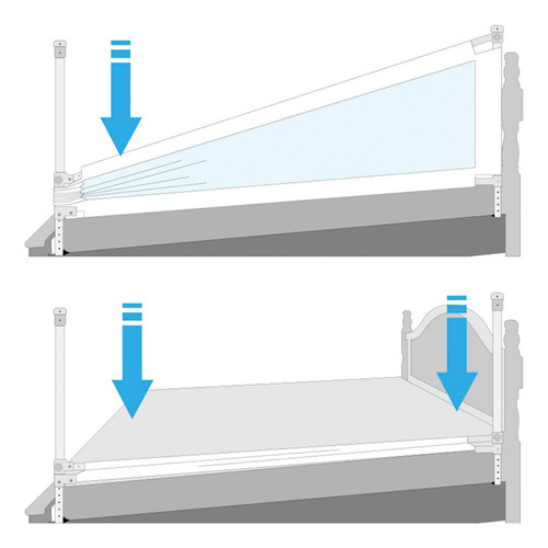 3 Barandas Para Cama King (180x200x200)+ Soporte Cabecera