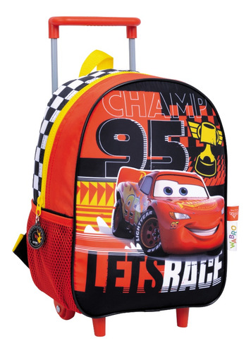 Cars - Mochila Basica Con Carro 30cm Champ Line - 27121n