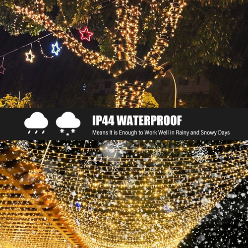 Imagen 4 de 8 de Serie Luces Cascada De Navidad 144 Leds 4x0.6m