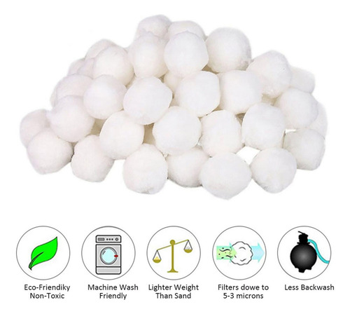 Bolas De Filtro De Piscina Blanca De Medios De Filtro A 350g