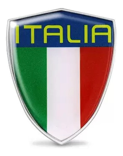 Emblema Alto Relevo 3d Em Abs Escudo Da Italia Resinado