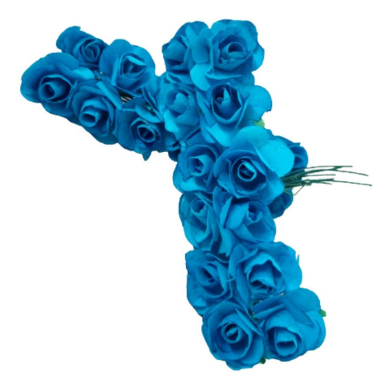 Flores Artificiais Azul Turquesa | MercadoLivre 📦