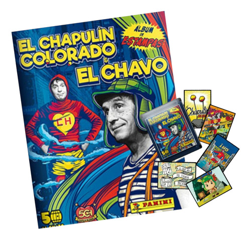 Álbum El Chapulin Colorado Y El Chavo + 25 Sobres De Laminas