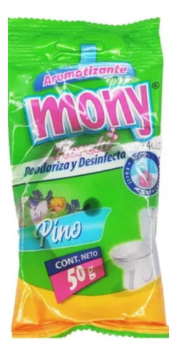 Pastilla Wc Desodorante Desinfectante Baño Mony 50gr 100 Pza