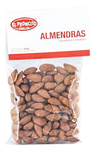 Almendra Pelada Salada Y Tostada X 100 G El Peoncito