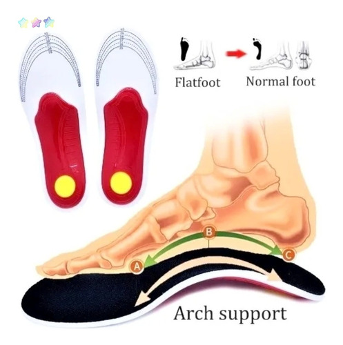 Plantilla Ortopédica Para Pies Planos, Soporte Para Arco