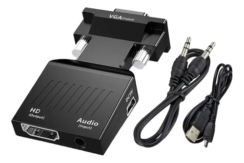 Convertidor Adaptador Vga A Hdmi Pc Tv