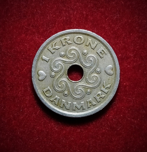 Moneda 1 Corona Dinamarca 1992 Km 873 