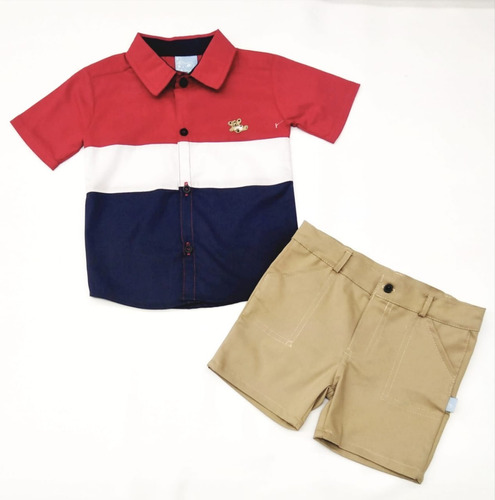 Conjunto Niño 2 Piezas Camisa Short Miky 244043