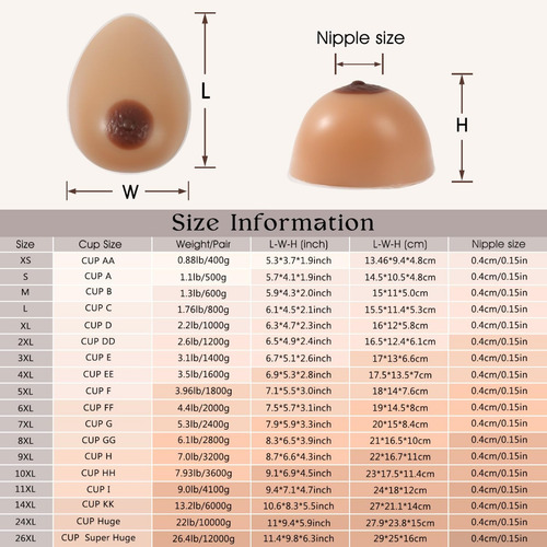 Formas De Peito De Silicona Falsas Para Mastectomia G