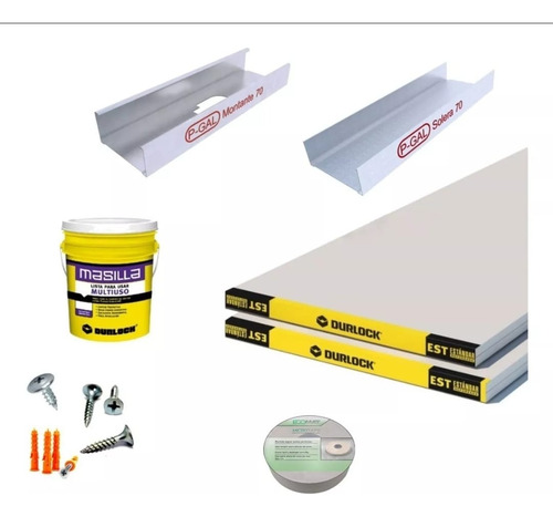 Durlock Colocado Instalado Tabique Pared Divicion Zona Oeste