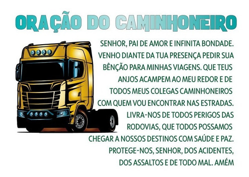 Imagem 5 de 6 de Camiseta Para Caminhoneiro - Oração Do Caminhoneiro