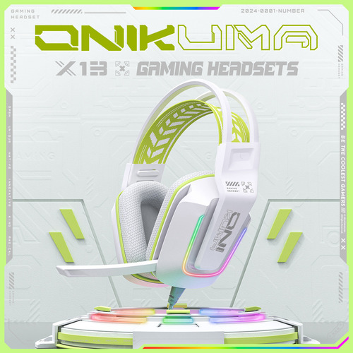 Audifono Gamer Onikuma X13 Cn Luzcancelacion Ruido Microfono