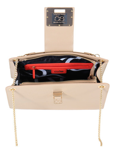 Bolsa de pele de animal Cloe Large Look para mulheres, cor marrom