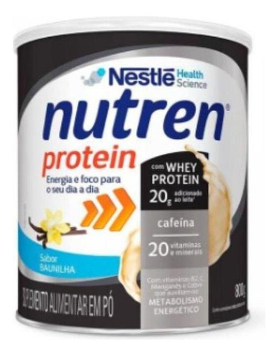 Suplemento Alimentar Em Pó Nutren Protein Baunilha Com 800g