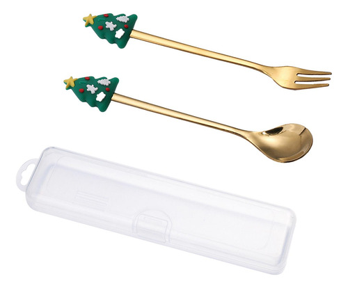 Juego De Cucharas Navideñas, Kit De Árbol De Navidad