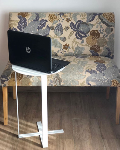 Imagen 2 de 6 de Mesa De Arrime Hierro Premium Oxido Calada 60x40 + Premium