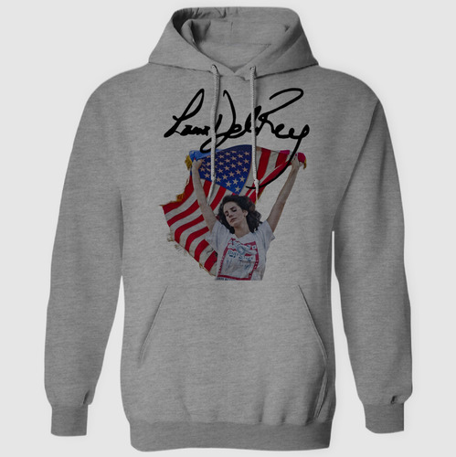 Sudadera Lana Del Rey Eu Bandera