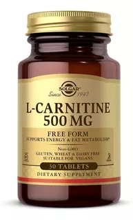 L-carnitina 500 Mg Solgar 30 Tabletas