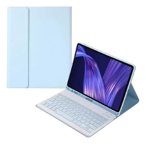 Funda De Piel Y Teclado Para Samsung Tab A7 Lite T220